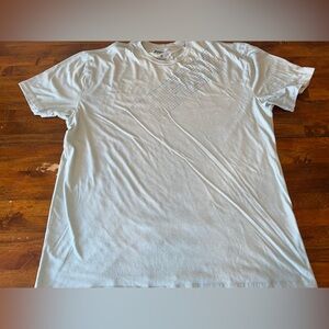 Fox White Short Sleeve Tee Classic Crew Neck
